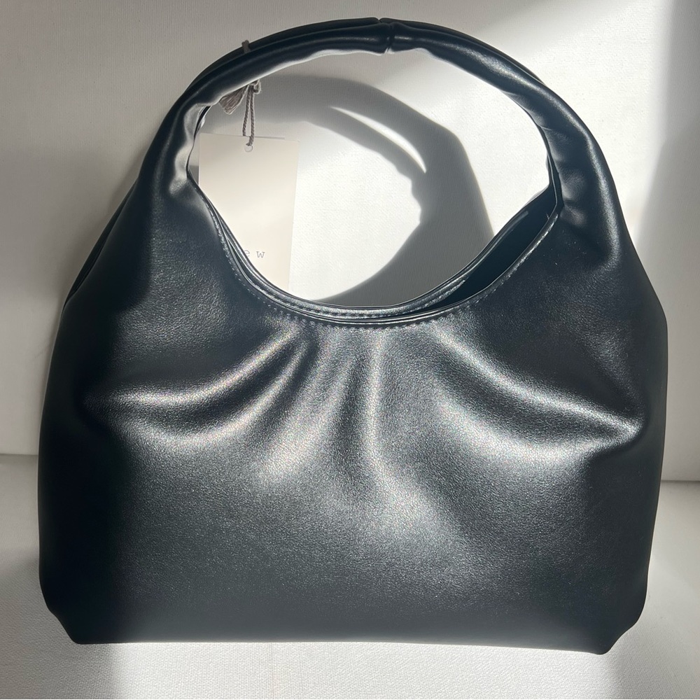 NWT Faux Leather Baguette